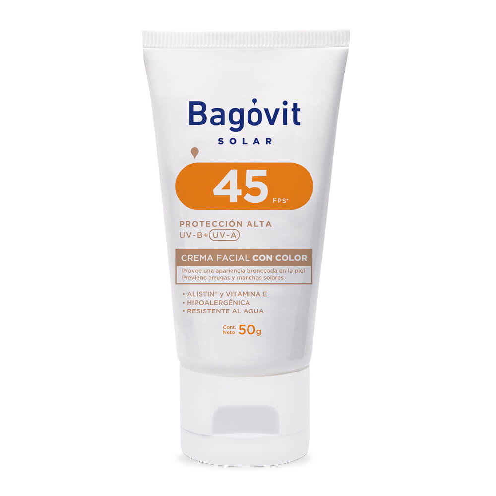 Bagovit Solar FPS 45 Facial con color x 50 gr